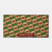 Burger Time - Funny Work Lunch mit maßgeschneidert Schreibtischunterlage (Vorderseite)