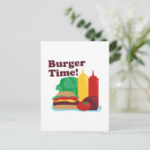 Burger Time! Postkarte (Stehend Vorderseite)