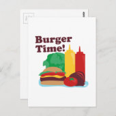 Burger Time! Postkarte (Vorne/Hinten)