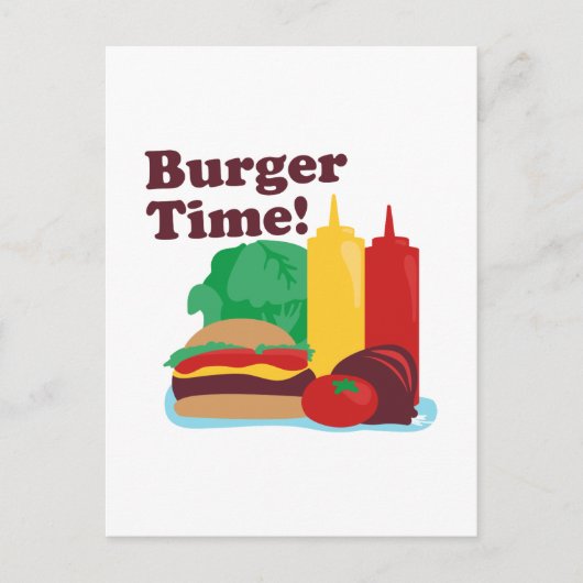 Burger Time! Postkarte (Vorderseite)