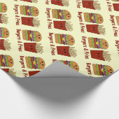 Burger u. Fischrogen Geschenkpapier (Ecke)