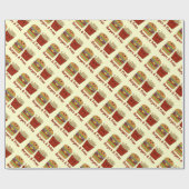 Burger u. Fischrogen Geschenkpapier (Flach)