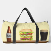 Burger und Bier Duffle Bag (Vorderseite)