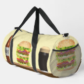 Burger und Bier Duffle Bag (Rechte Ecke)