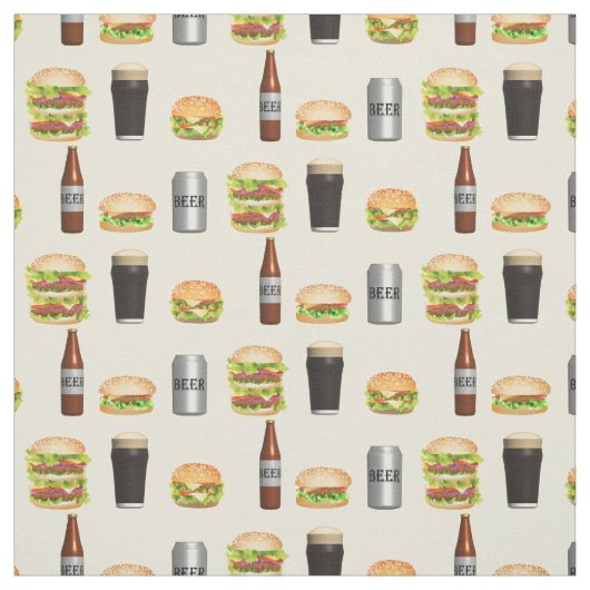 Burger und Biere Stoff (Muster)