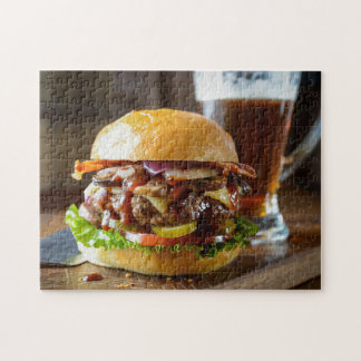 Burger- und Bierpuzzle Puzzle