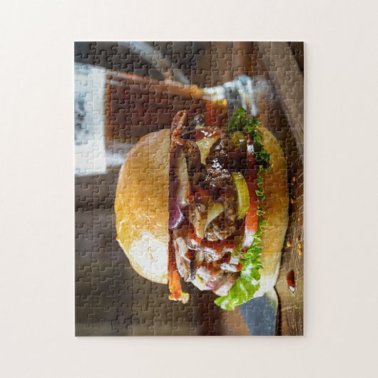 Burger- und Bierpuzzle Puzzle (Vertikal)