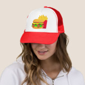 Burger und Fischrogen Truckerkappe (Beispiel)