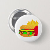 Burger und Fries Button (Vorne & Hinten)
