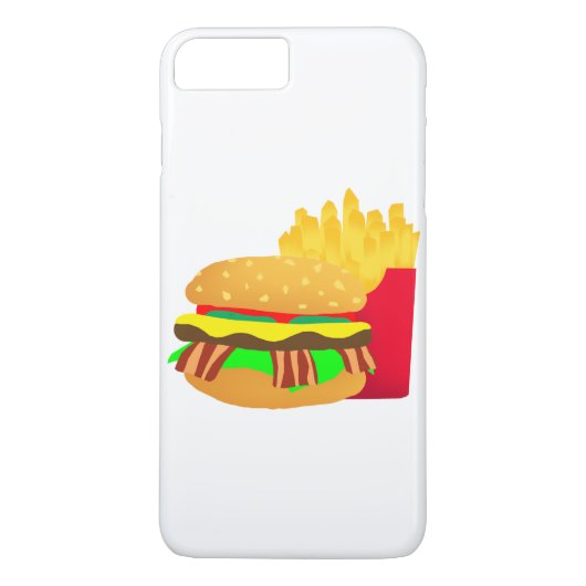 Burger und Fries Case-Mate iPhone Hülle (Rückseite)