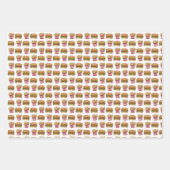 Burger und Fries Fast Food Cheeseburger Französisc Geschenkpapier Set (Vorderseite)