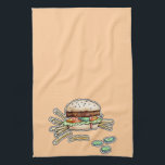 BURGER UND FRIES KÜCHE TOWEL HANDTUCH<br><div class="desc">Pop Art HAMBURGER mit FRIES. Eine klassische Pop-Kunstgrafik der All American Burger & French Fries - Ein Sesam-Samen-Bun und Pommes Frites als Seitenteile! Das Retro und die Unterhaltung, perfekt für Restaurants, Zuhause und Gastronomie, Hamburger, Burger, Pop Kunst, Essen, Auto, Küche, Speise LKW, Restaurant, Gepäckwagen, Verkäufer, Kunst, Koch, Koch, Kochen, Kochen...</div>