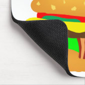 Burger und Fries Mousepad (Ecke)