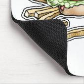 BURGER UND FRIES MOUSEPAD (Ecke)