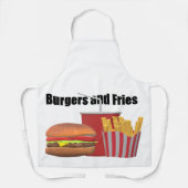 Burger und Fries Schürze (Vorderseite)