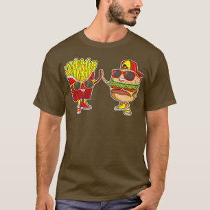 Burger und Fries Trendy komische BESTE FREUNDIN Fa T-Shirt