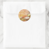 Burger- und Friesenaufkleber Runder Aufkleber (Tasche)