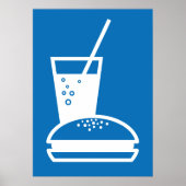 Burger und Limonade Poster (Vorne)