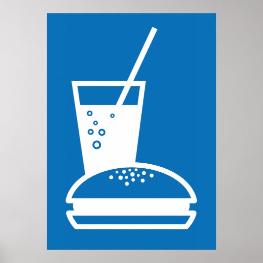 Burger und Limonade Poster (Vorne)