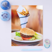 Burger und Pommes frites Flyer (Einzeln)