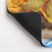 Burger und Seiten Mousepad (Ecke)
