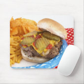 Burger und Seiten Mousepad (Mit Mouse)