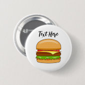 Burger Vector Illustration Button (Vorne & Hinten)
