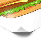 Burger Vector Illustration Fotodruck (Ecke)