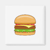 Burger Vector Illustration Magnet (Vorne)