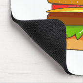 Burger Vector Illustration Mousepad (Ecke)