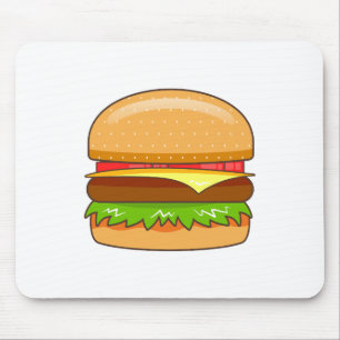Burger Vector Illustration Mousepad