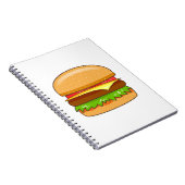 Burger Vector Illustration Notizblock (Rechte Seite)