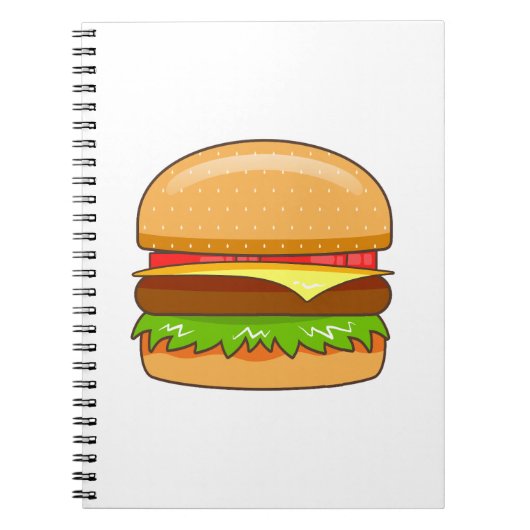 Burger Vector Illustration Notizblock (Vorderseite)