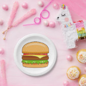 Burger Vector Illustration Pappteller (Party)