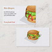 Burger Visitenkarte (Vorne/Hinten)