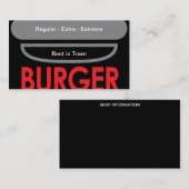 Burger Visitenkarte (Vorne/Hinten)