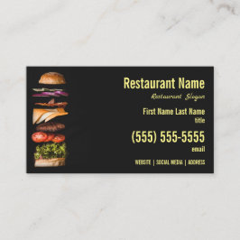 Burger-Visitenkarte Visitenkarte