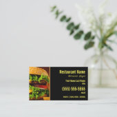 Burger-Visitenkarte Visitenkarte (Stehend Vorderseite)