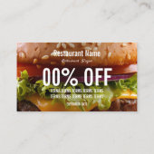 Burger-Visitenkarte Visitenkarte (Rückseite)