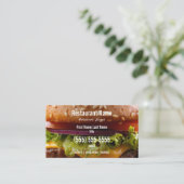 Burger-Visitenkarte Visitenkarte (Stehend Vorderseite)