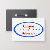 Bürger von Amerika Button (Vorderseite/Rückseite)