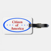 Bürger von Amerika Gepäckanhänger (Rückseite horizontal)