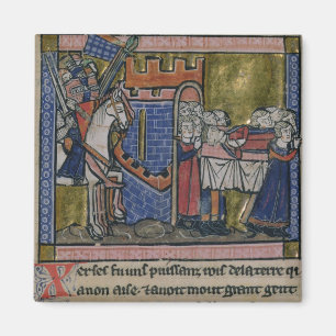 Bürger von Edessa zahlen Ehrerbietung zu Baldwin Magnet