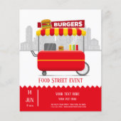 Burger von Lebensmittelstraßen Flyer (Vorne)