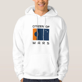 Bürger von Mars Hoodie mit der Flagge des Mars