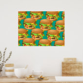 Burger Wallpaper Poster (Küche)