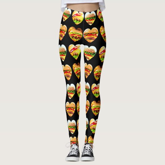 Burger wünscht FoodMood-Leggings Leggings (Vorderseite)