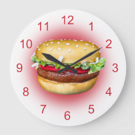 Burger-Zeit Große Wanduhr