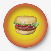 Burger-Zeit Pappteller (Vorderseite)