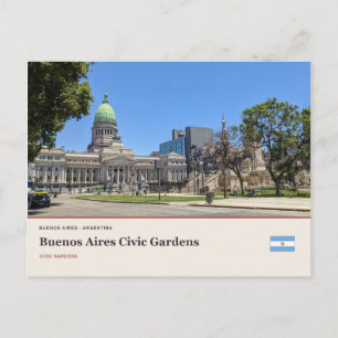 Bürgergärten von Buenos Aires Postkarte